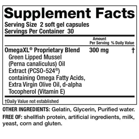 active ingredient in omega xl.